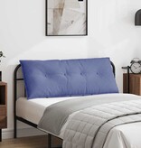VidaXL Rugkussen Jeans Blauw 120 x 19 x 50 cm Stof