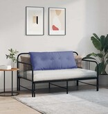 VidaXL Rugkussen Jeans Blauw 120 x 19 x 50 cm Stof