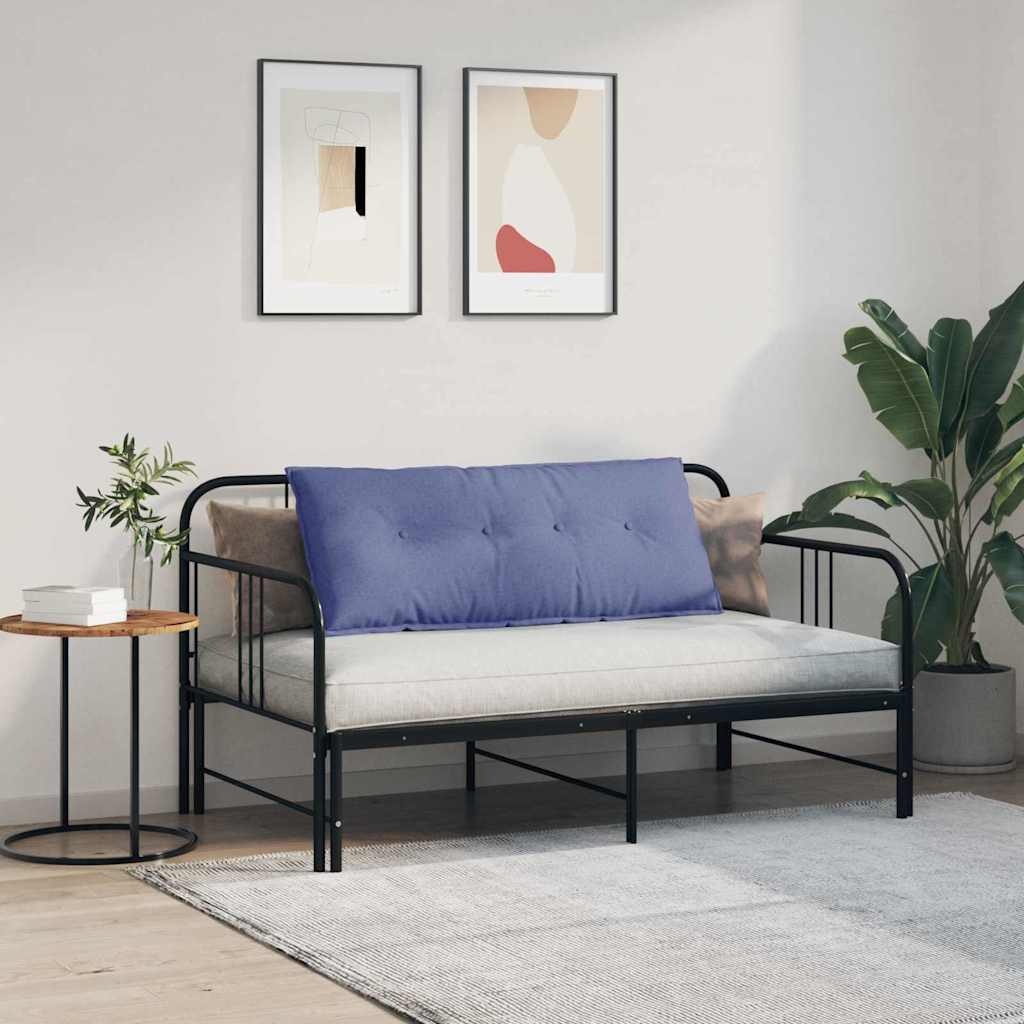 VidaXL Rugkussen Jeans Blauw 120 x 19 x 50 cm Stof