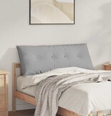 VidaXL Rugkussen Wolkengrijs 120 x 19 x 50 cm Stof
