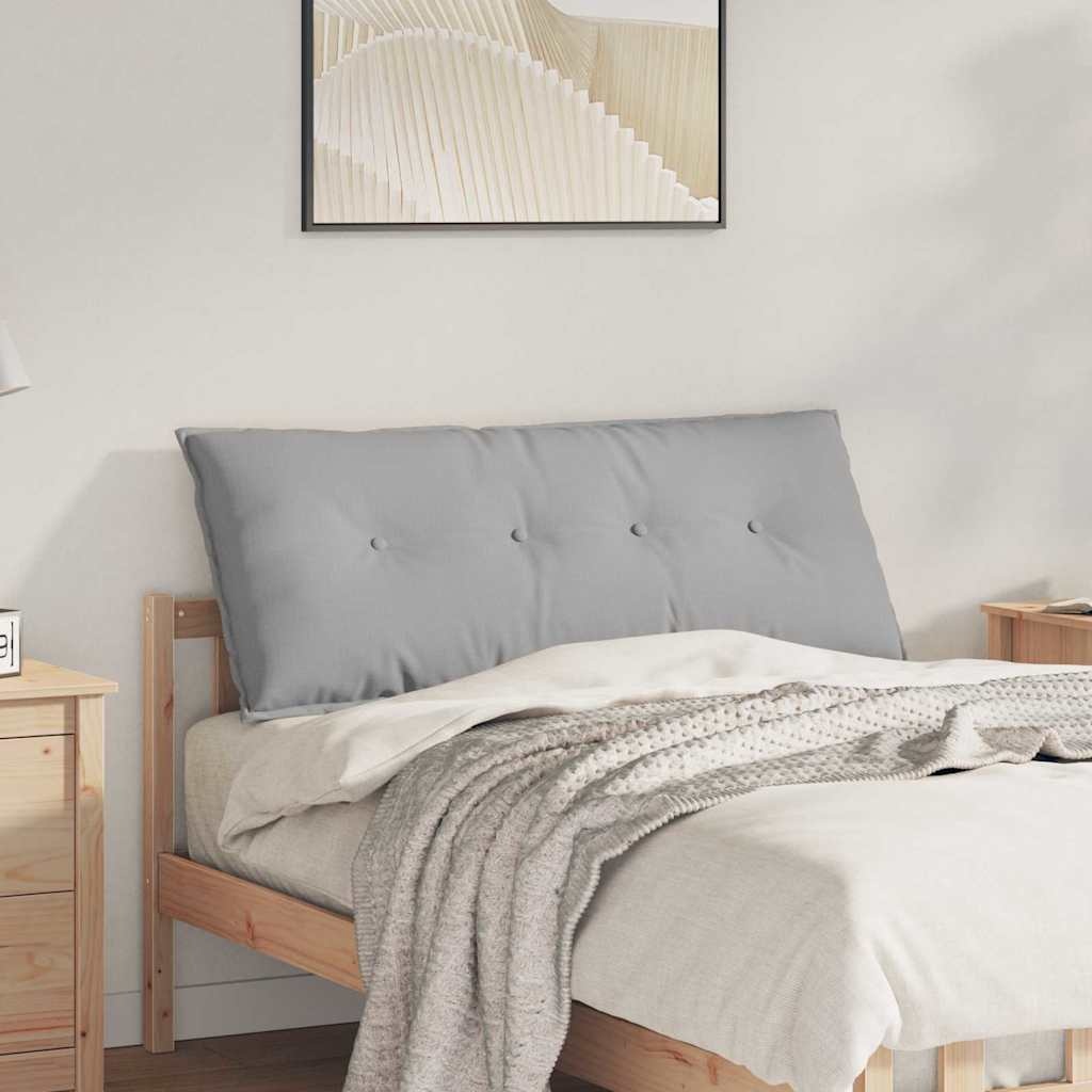 VidaXL Rugkussen Wolkengrijs 120 x 19 x 50 cm Stof