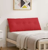 VidaXL Rugkussen Rood 120 x 19 x 50 cm Stof