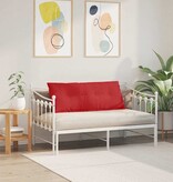 VidaXL Rugkussen Rood 120 x 19 x 50 cm Stof