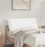 VidaXL Rugkussen Wit 120 x 19 x 50 cm Stof