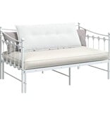 VidaXL Rugkussen Wit 120 x 19 x 50 cm Stof