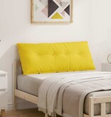 VidaXL Rugkussen Lichtgeel 120 x 19 x 50 cm Stof