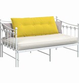 VidaXL Rugkussen Lichtgeel 120 x 19 x 50 cm Stof