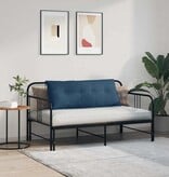 VidaXL Rugkussen Blauw 120 x 19 x 50 cm Stof