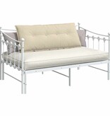 VidaXL Rugkussen Crème 120 x 19 x 50 cm Stof