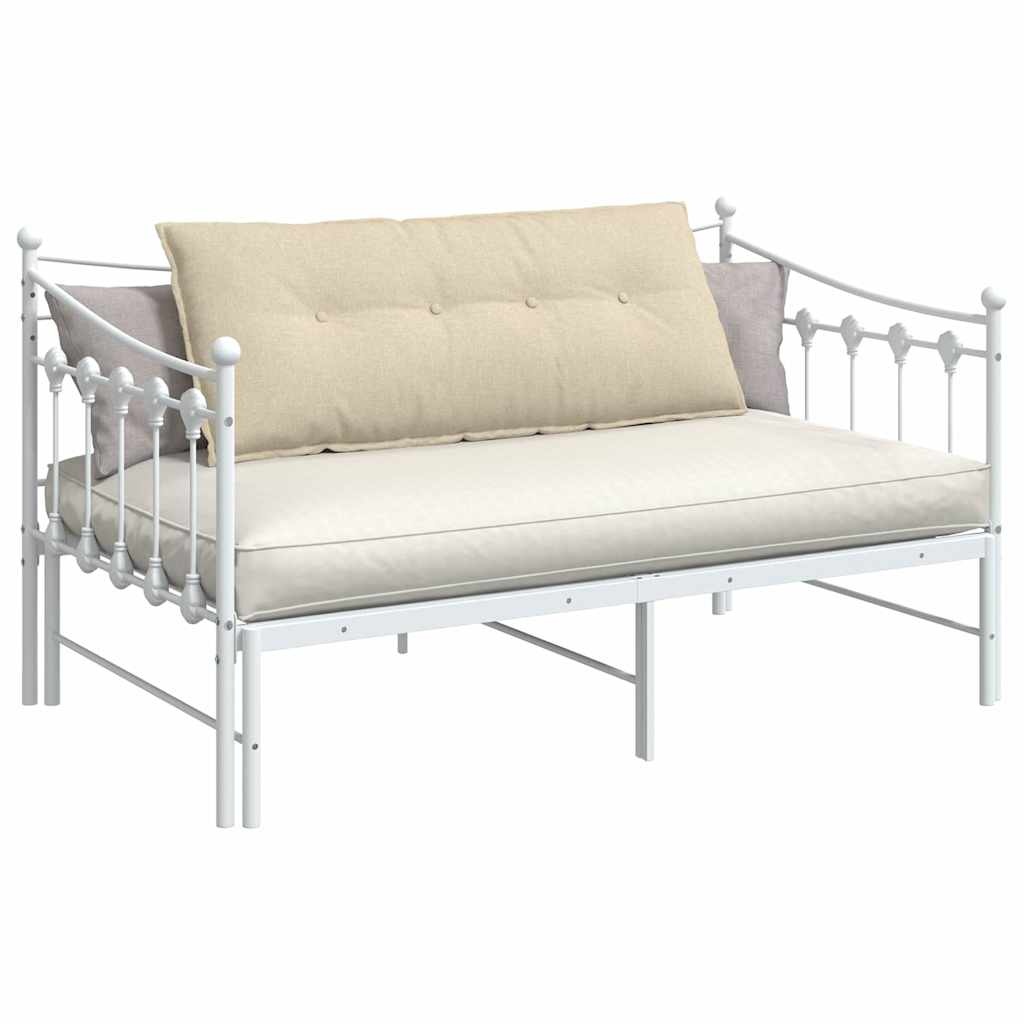 VidaXL Rugkussen Crème 120 x 19 x 50 cm Stof