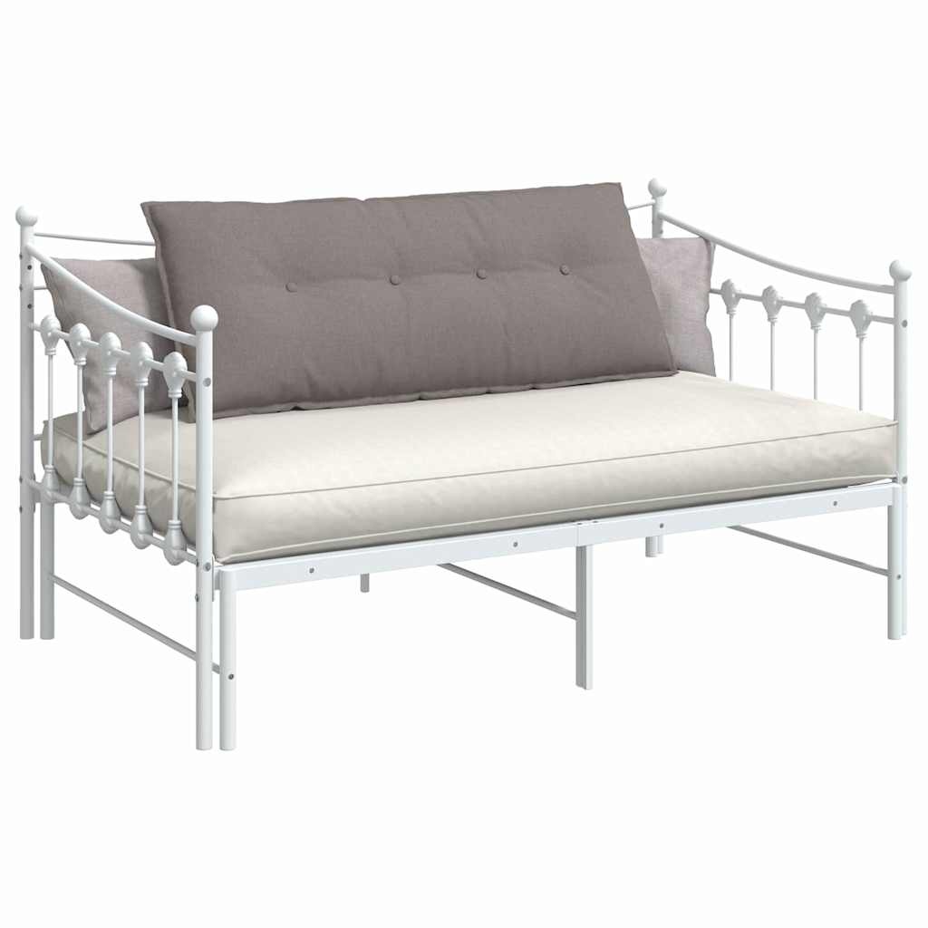 VidaXL Rugkussen Taupe 120 x 19 x 50 cm Stof