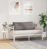 VidaXL Rugkussen Taupe 120 x 19 x 50 cm Stof