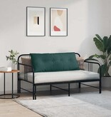 VidaXL Rugkussen Donkergroen 120 x 19 x 50 cm Stof