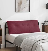 VidaXL Rugkussen Wijnrood 120 x 19 x 50 cm Stof