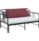 VidaXL Rugkussen Wijnrood 120 x 19 x 50 cm Stof