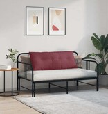 VidaXL Rugkussen Wijnrood 120 x 19 x 50 cm Stof