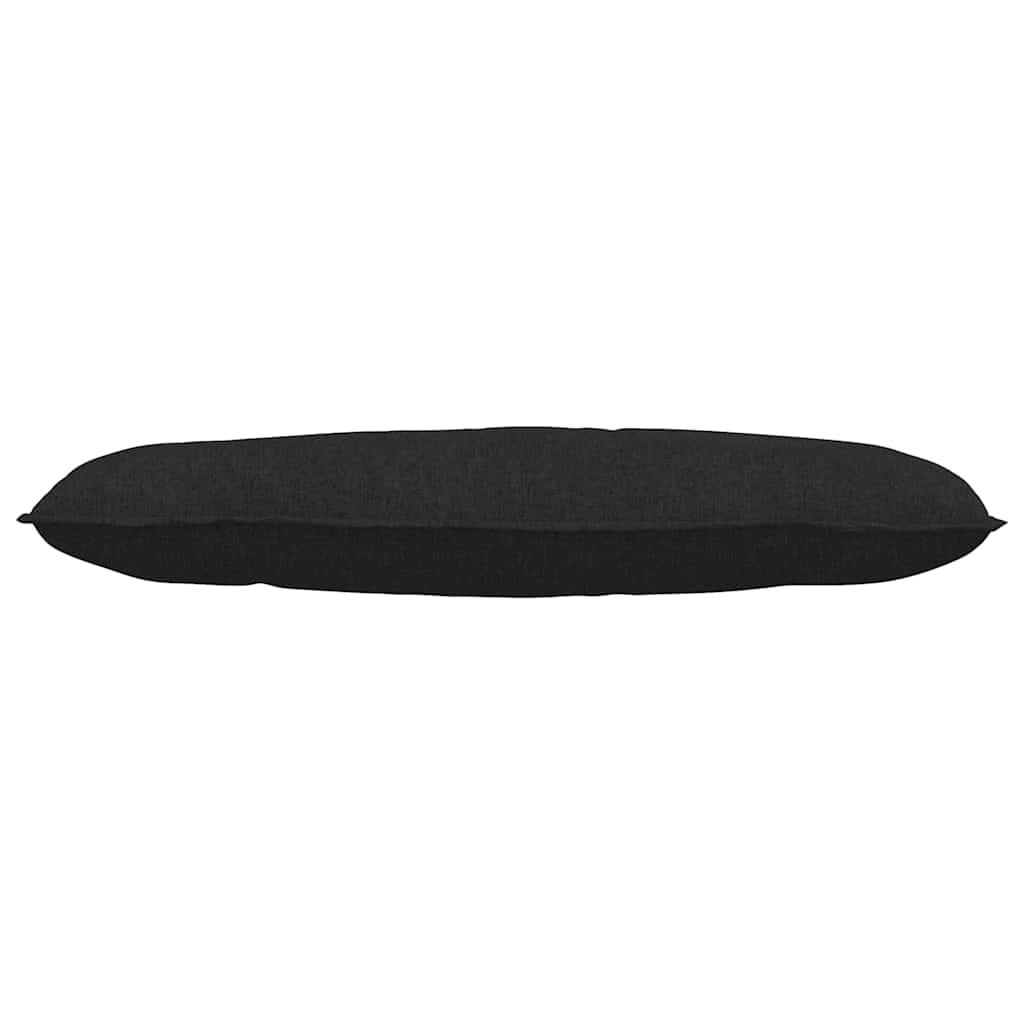 VidaXL Rugkussen Zwart 120 x 19 x 50 cm Stof