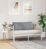 VidaXL Rugkussen Lichtgrijs 120 x 19 x 50 cm Stof