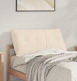 VidaXL Rugkussen Beige 100 x 50 cm Microvezel Stof