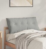 VidaXL Rugkussen Lichtgrijs 100 x 50 cm Microvezel Stof