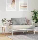 VidaXL Rugkussen Lichtgrijs 100 x 50 cm Microvezel Stof