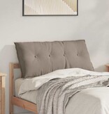 VidaXL Rugkussen Taupe 100 x 50 cm Microvezel Stof