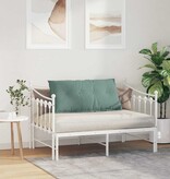 VidaXL Rugkussen Zeegroen 100 x 50 cm Katoen Stof