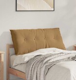 VidaXL Rugkussen Bruin 100 x 50 cm Katoen Stof