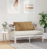 VidaXL Rugkussen Bruin 100 x 50 cm Katoen Stof