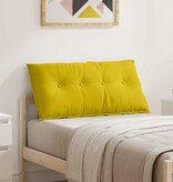 VidaXL Rugkussen Geel 100 x 50 cm Katoen Stof
