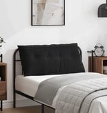 VidaXL Rugkussen Zwart 100 x 50 cm Katoen Stof