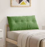 VidaXL Rugkussen Lichtgroen 100 x 50 cm Katoen Stof