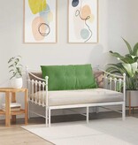 VidaXL Rugkussen Lichtgroen 100 x 50 cm Katoen Stof