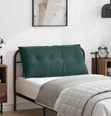 VidaXL Rugkussen Donkergroen 100 x 50 cm Katoen Stof