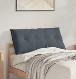 VidaXL Rugkussen Donkergrijs 100 x 50 cm Katoen Stof