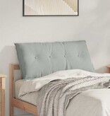 VidaXL Rugkussen Lichtgrijs 100 x 50 cm Katoen Stof