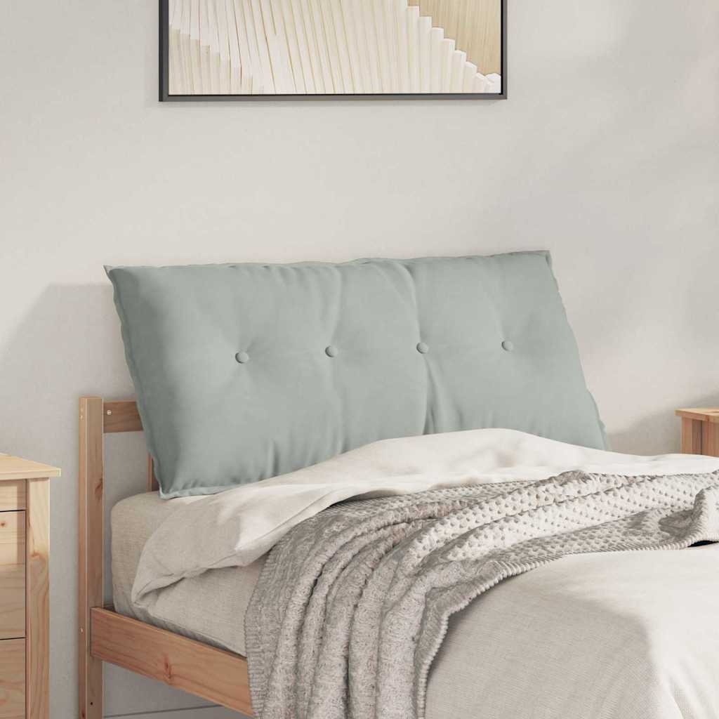 VidaXL Rugkussen Lichtgrijs 100 x 50 cm Katoen Stof