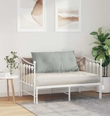 VidaXL Rugkussen Lichtgrijs 100 x 50 cm Katoen Stof