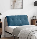 VidaXL Rugkussen Blauw 100 x 50 cm Katoen Stof