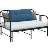 VidaXL Rugkussen Blauw 100 x 50 cm Katoen Stof