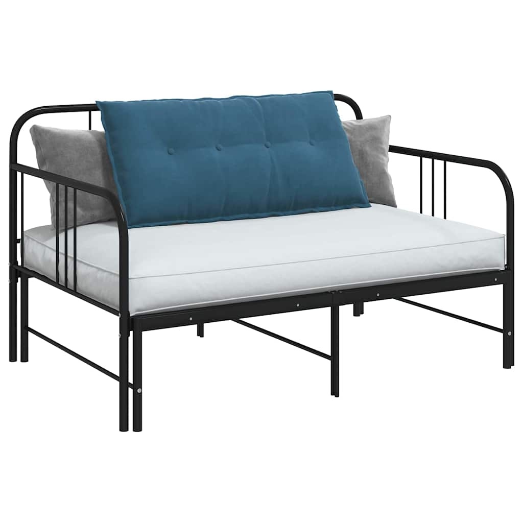 VidaXL Rugkussen Blauw 100 x 50 cm Katoen Stof