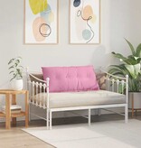 VidaXL Rugkussen Roze 100 x 19 x 50 cm Stof