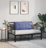 VidaXL Rugkussen Jeans Blauw 100 x 19 x 50 cm Stof