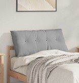 VidaXL Rugkussen Wolkengrijs 100 x 19 x 50 cm Stof