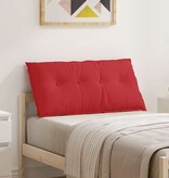 VidaXL Rugkussen Rood 100 x 19 x 50 cm Stof