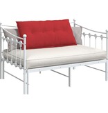 VidaXL Rugkussen Rood 100 x 19 x 50 cm Stof