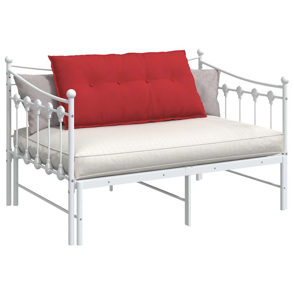 VidaXL Rugkussen Rood 100 x 19 x 50 cm Stof