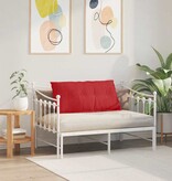 VidaXL Rugkussen Rood 100 x 19 x 50 cm Stof