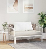 VidaXL Rugkussen Wit 100 x 19 x 50 cm Stof