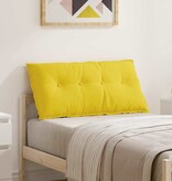 VidaXL Rugkussen Lichtgeel 100 x 19 x 50 cm Stof